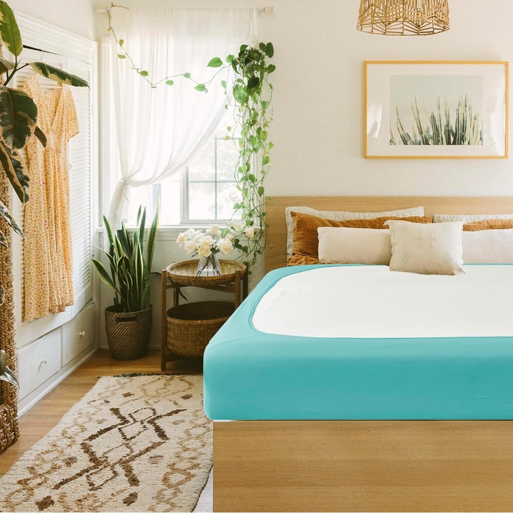 NWT BiscayneBay Decorative Box Spring Cover – King/Cal King – Aqua - Picture 7 of 9